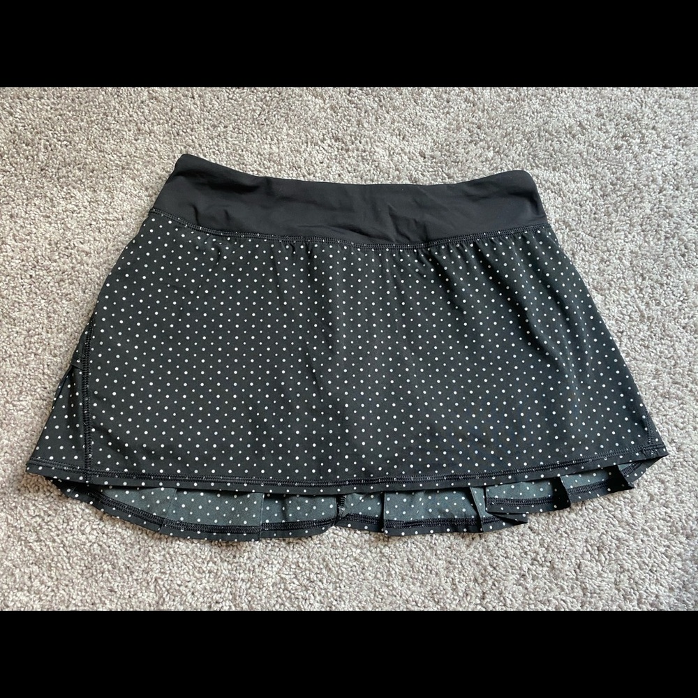 Black & White Polka Dot Lululemon Skirt